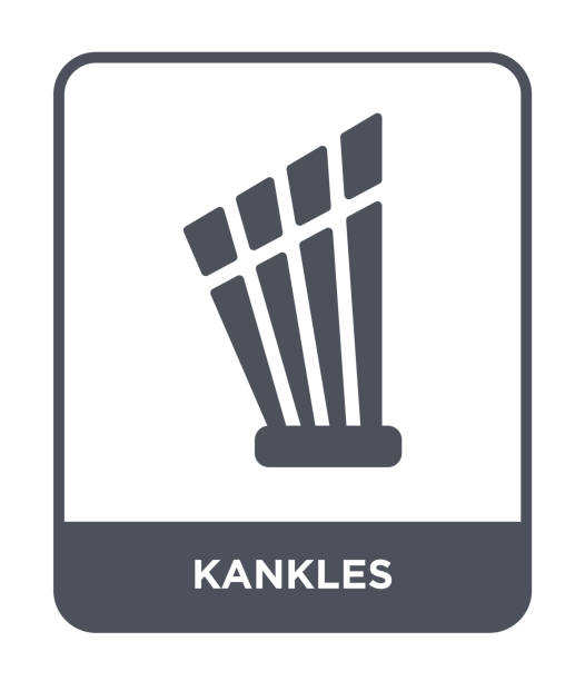 kankles icon vector on white background, kankles trendy filled icons from Culture collection kankles icon vector on white background, kankles trendy filled icons from Culture collection psaltery stock illustrations