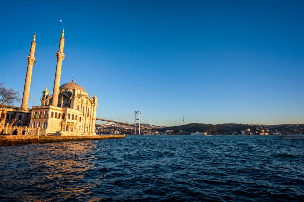 istock Istanbul Bosphorus and Ortakoy Mosque at sunset 1095636596