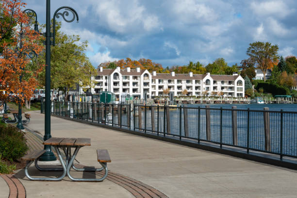 istock Waterfront in Charlevoix, Michigan, 1095652030