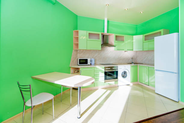istock Photo of the light kitchen room 1095674740
