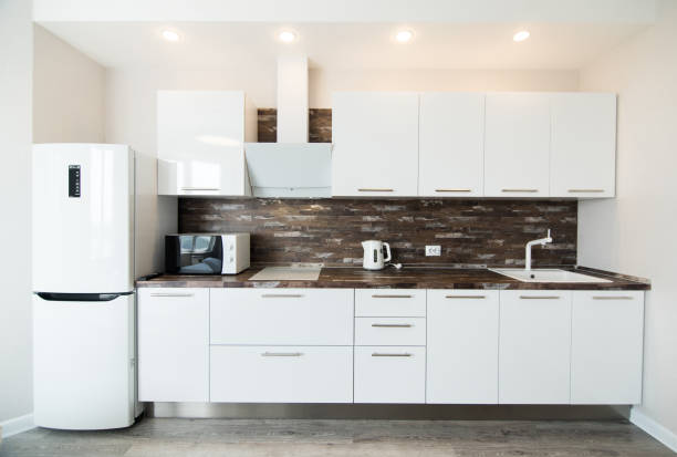 istock Photo of the light kitchen room 1095677422