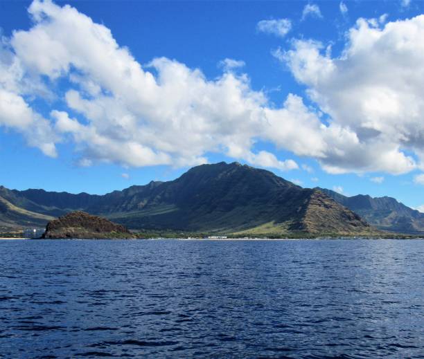 istock Leeward Oahu coastline from off shore 1095682436
