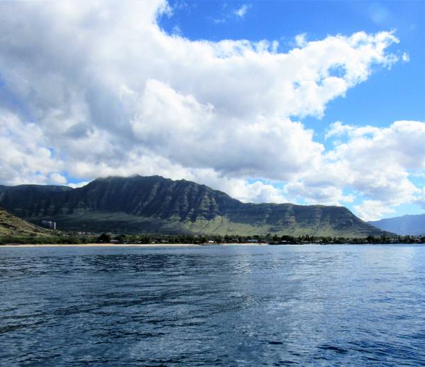 istock Leeward Oahu coastline from off shore 1095682462