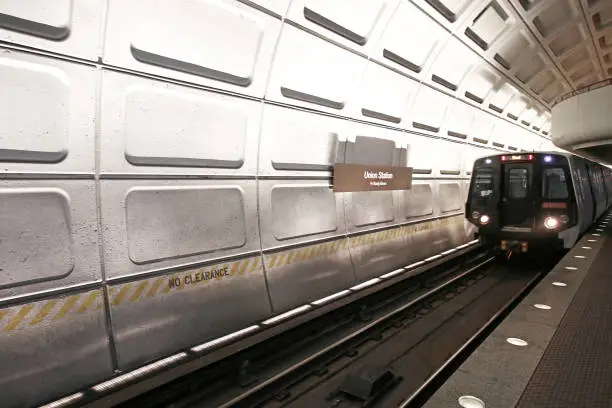 Photo of Metro Train Union Station Stop Washington DC