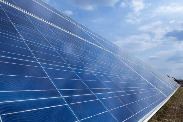 istock Solar panel, alternative electricity source - concept of sustainable resources, And this is a new system that can generate electricity more than the original, This's the sun tracking systems 1095733494