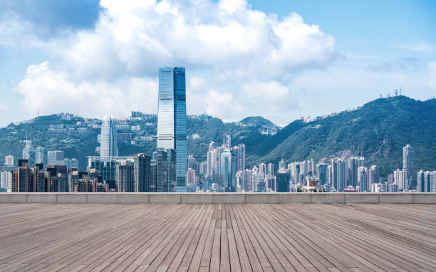 istock Advertising backplate, Hong Kong 1095756198