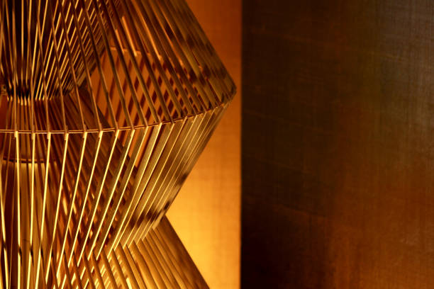Japanese interior lighting made of bamboo