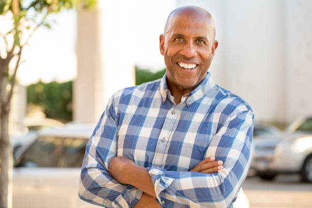 istock Happy mature African American man smiling 1095770160
