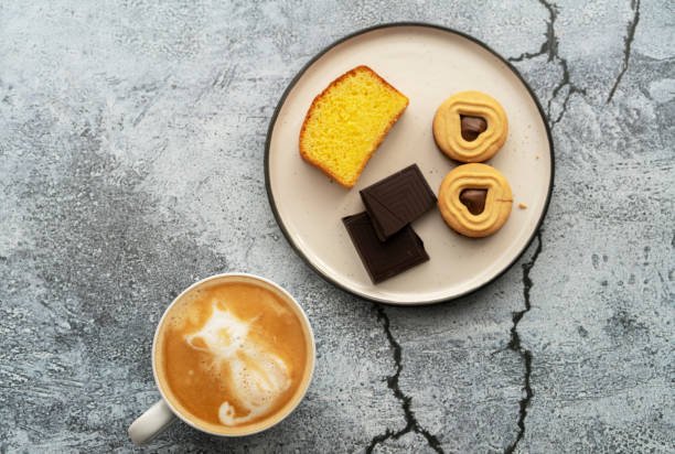 coffee,chocolate and cookies