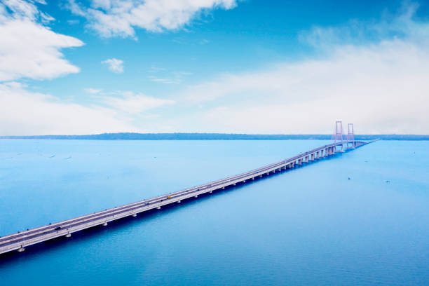istock Beautiful Suramadu bridge over Madura strait 1095789556