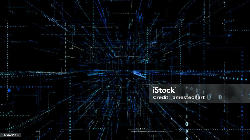 3d Smart Digital Binary Code Stock Photo - Download Image Now ...