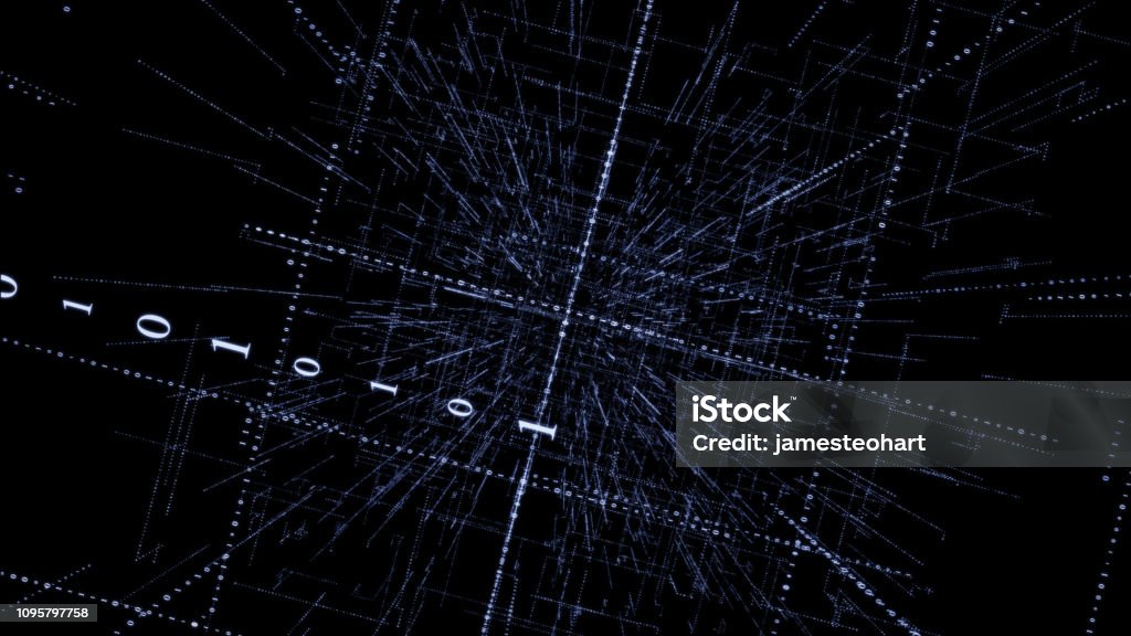 3d Smart Digital Binary Code Stock Photo - Download Image Now ...