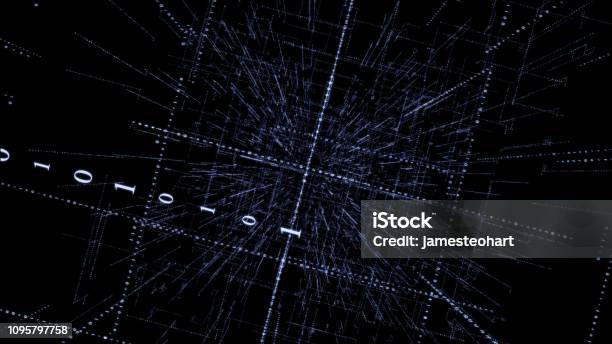 3d Smart Digital Binary Code Stock Photo - Download Image Now ...