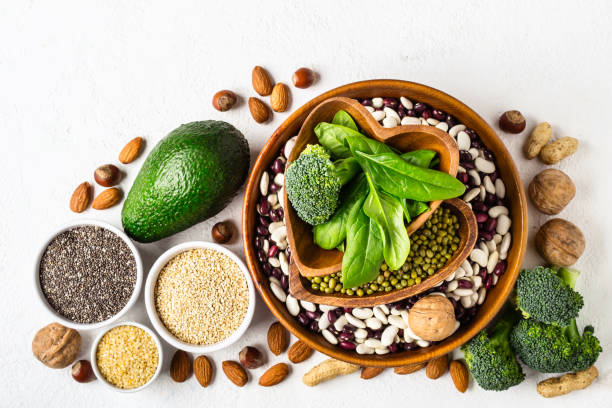 istock Set of vegetable protein sources. Healthy diet concept 1095808118