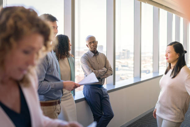istock Business people discussing in meeting at office 1095823640