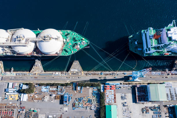 istock Transport ship with large fuel tank 1095827130