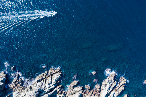 Aerial photos of the sea and the land that feel the power of nature