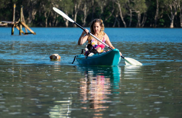 istock Woman in a canoe 1095834554