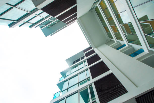 istock Low Vantage Point to the high rise building 1095859244