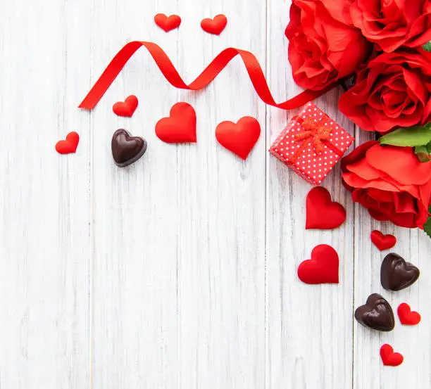 Photo of Valentine day romantic background