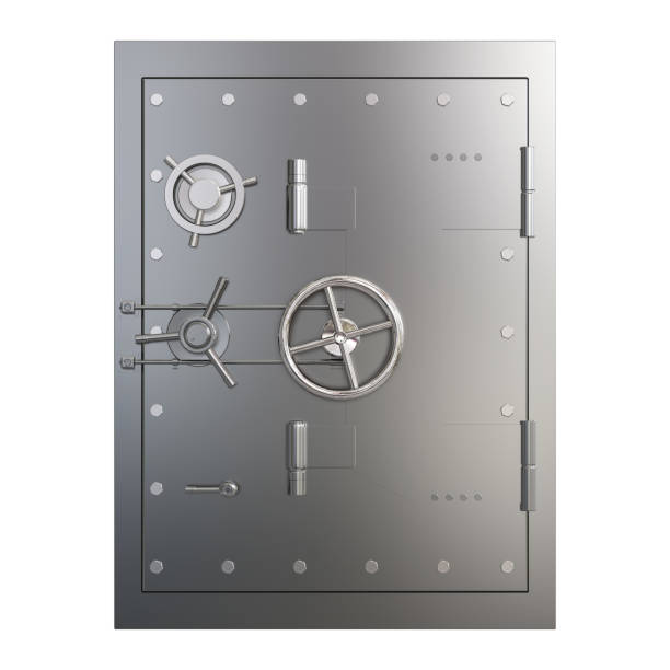 istock Bank safe or steel safe 1095863782