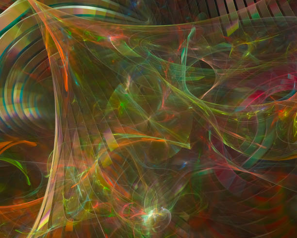 istock abstract digital fractal, fantasy design, party 1095864978