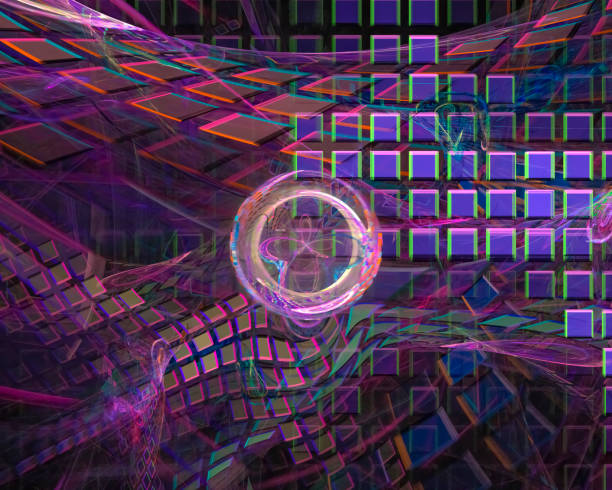 istock abstract digital fractal, fantasy design, party 1095864992