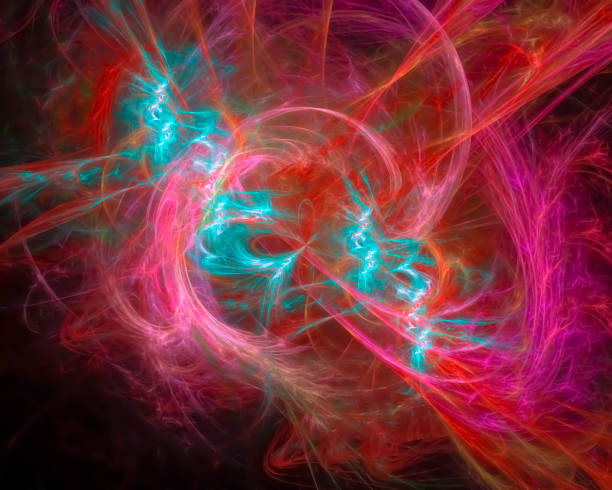 istock abstract digital fractal, fantasy design, party 1095865272