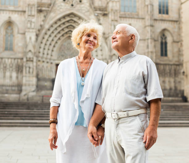 istock loving mature spouses enjoying walk 1095866456
