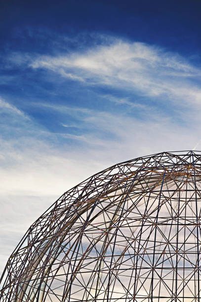 istock Part of Dome sphere like structure with polarised sky 1095870736