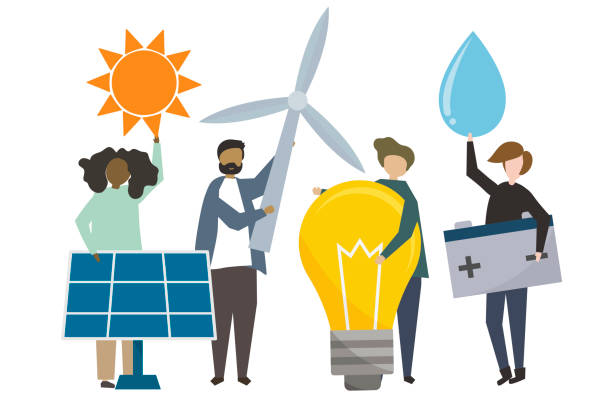 istock People holding sustainable energy concept icons illustration 1095871952