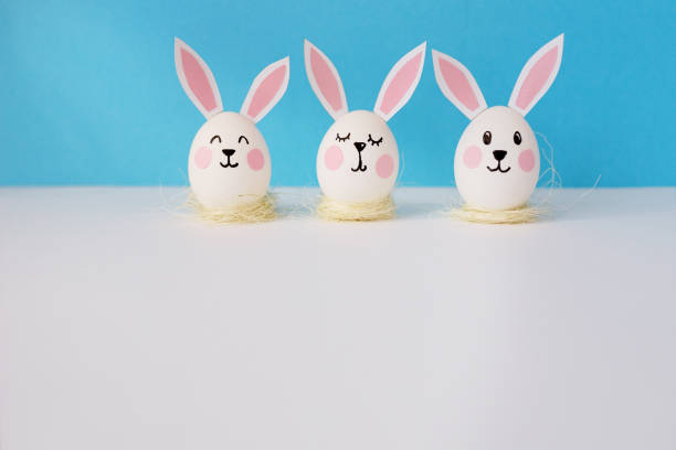 istock Eggs with ears of rabbits, in an image of rabbits 1095875072
