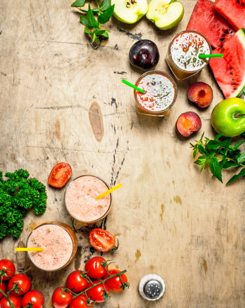 istock Healthy smoothies with fruits . 1095878842