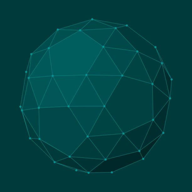 abstrakte geometrieform - the polyhedron stock-grafiken, -clipart, -cartoons und -symbole