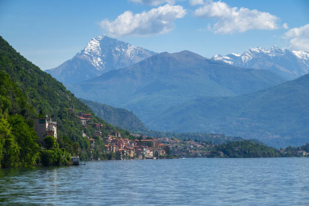 istock Como lake between mountains in Italy 1095889030