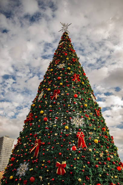 istock Decorative Christmas tree in Tirana City Center 1095900626