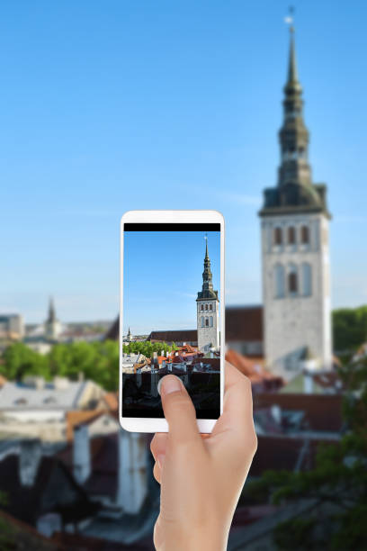 istock A man shooting old city in Tallinn 1095907722