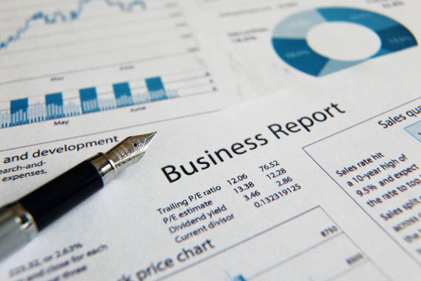 istock Business finance report sales analysis 1095915376