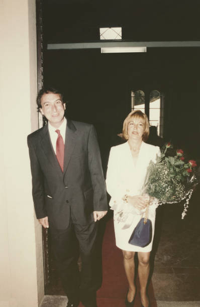 istock Happy young couple just married in 1968 1095915630