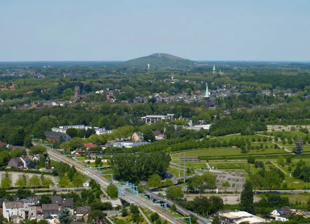 the north of Oberhausen seen from above
