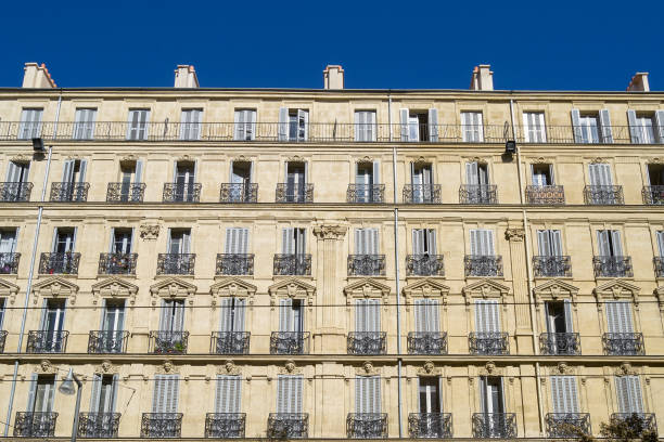 Exterior of an french appartement building