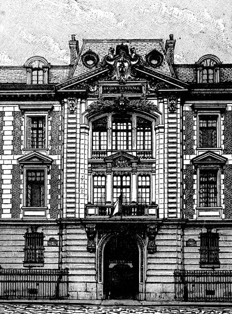 istock Antique old French engraving illustration: Ecole des arts et manufactures, Paris 1095948234