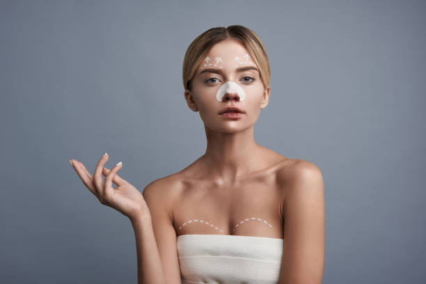 istock Calm woman looking confident and waiting for the plastic surgery 1095949440