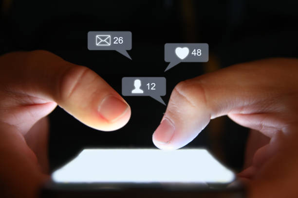 istock Social media icon computer network connection community people mobile phone app 1095955880