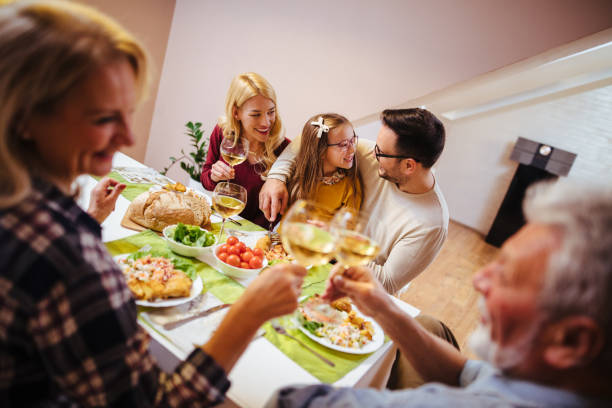 istock Multi-generation family having lunch at home 1095957044