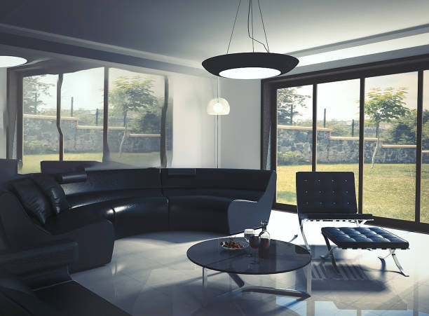 istock Home living room design - Hotel room render by 3d software 1095964960