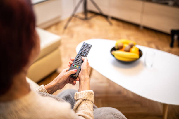 Changing channels on TV