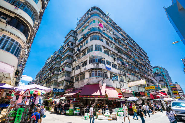 Sham Shui Po areas in Hong Kong Sham Shui Po, Asia, China - East Asia, Hong Kong, Kowloon sham shui po stock pictures, royalty-free photos & images