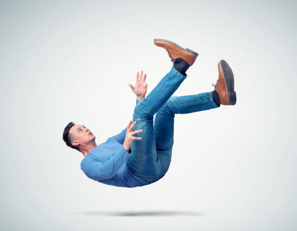 istock Situation, the man is falling. Concept of an accident 1095977208