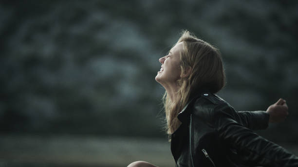 istock Crying Woman. Loneliness in the wild 1095979042
